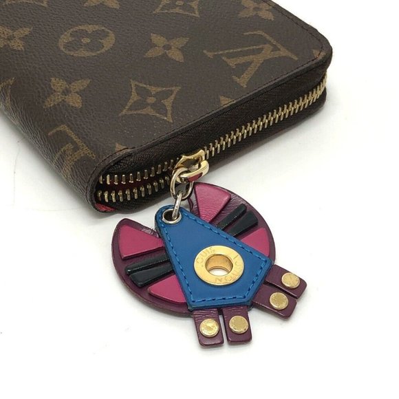Authentic LOUIS VUITTON M61364 Monogram zippywallet totem Long Wallet MonogramCa - Picture 4 of 16